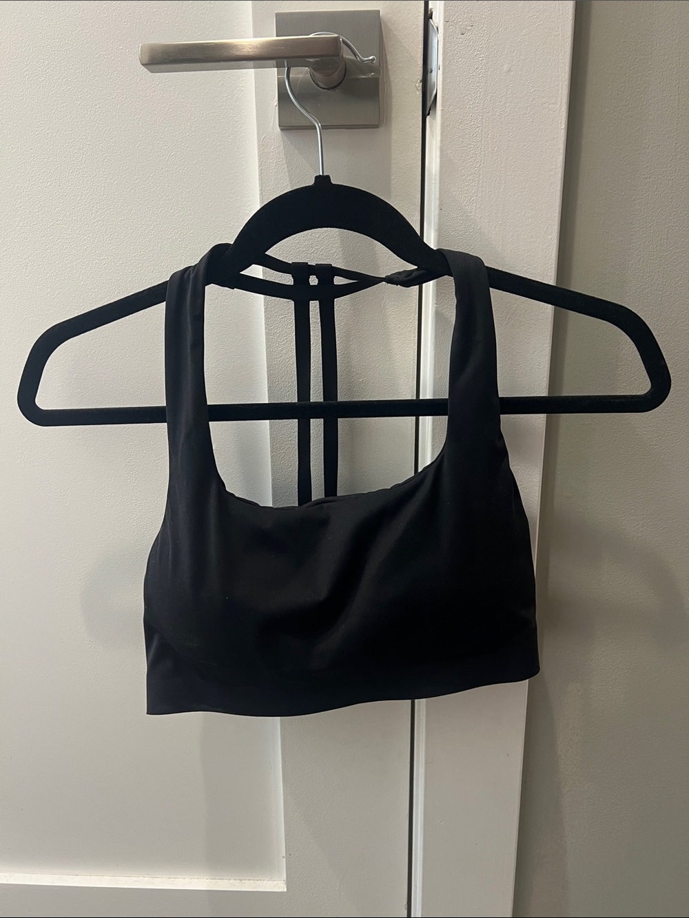 lululemon athletica Black Strappy-Back Sports Bra